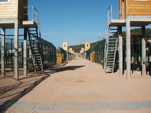 Vista dos cercados